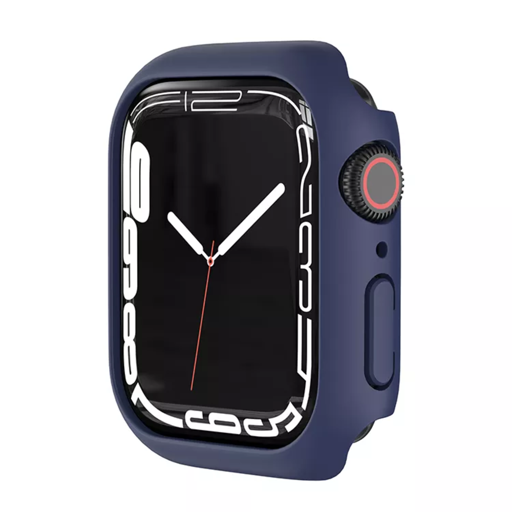 Strap-it® Strap-it Apple Watch 7/8/9 PC Hülle 45mm (Blau)