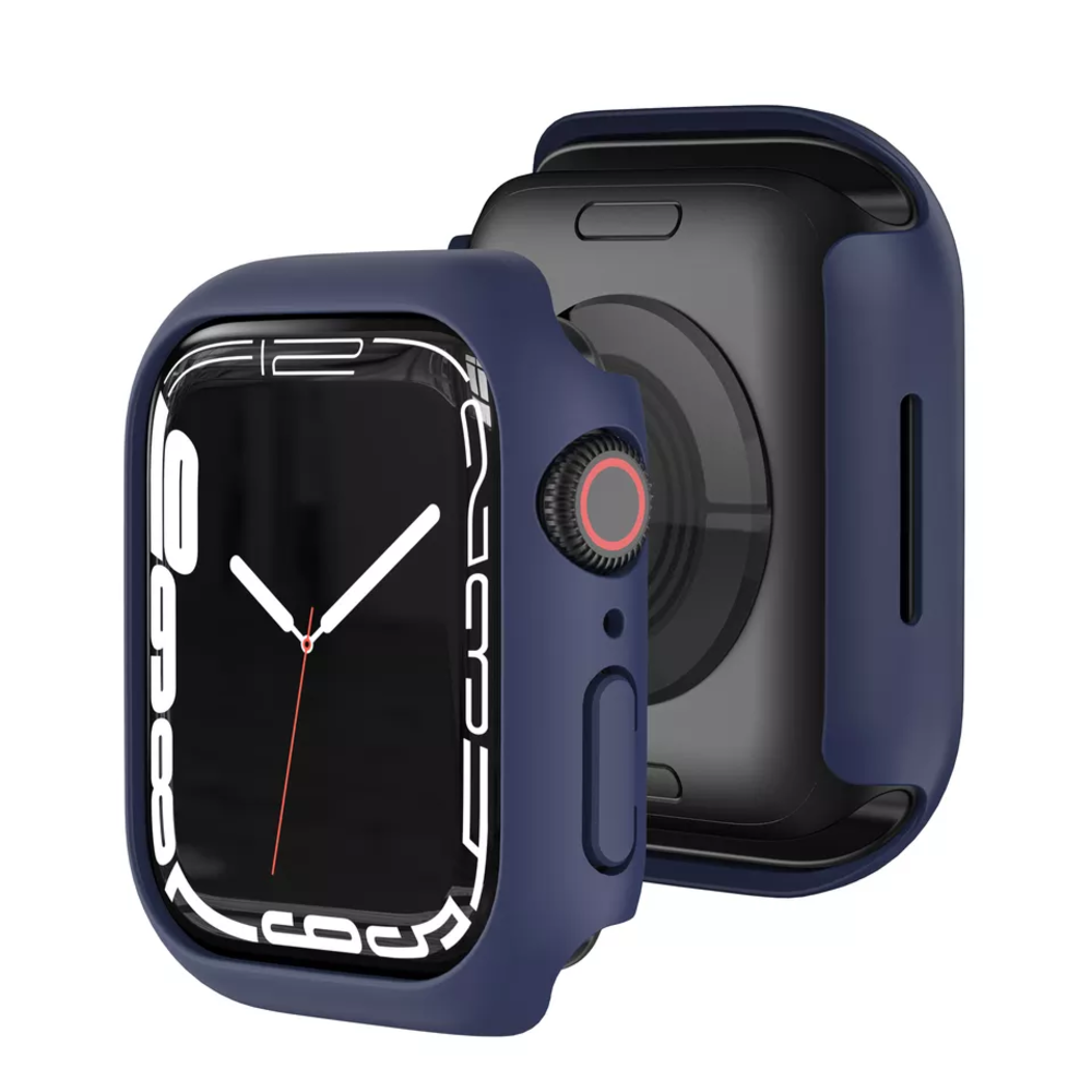 Strap-it® Strap-it Apple Watch 7/8/9 PC Hülle 45mm (Blau)