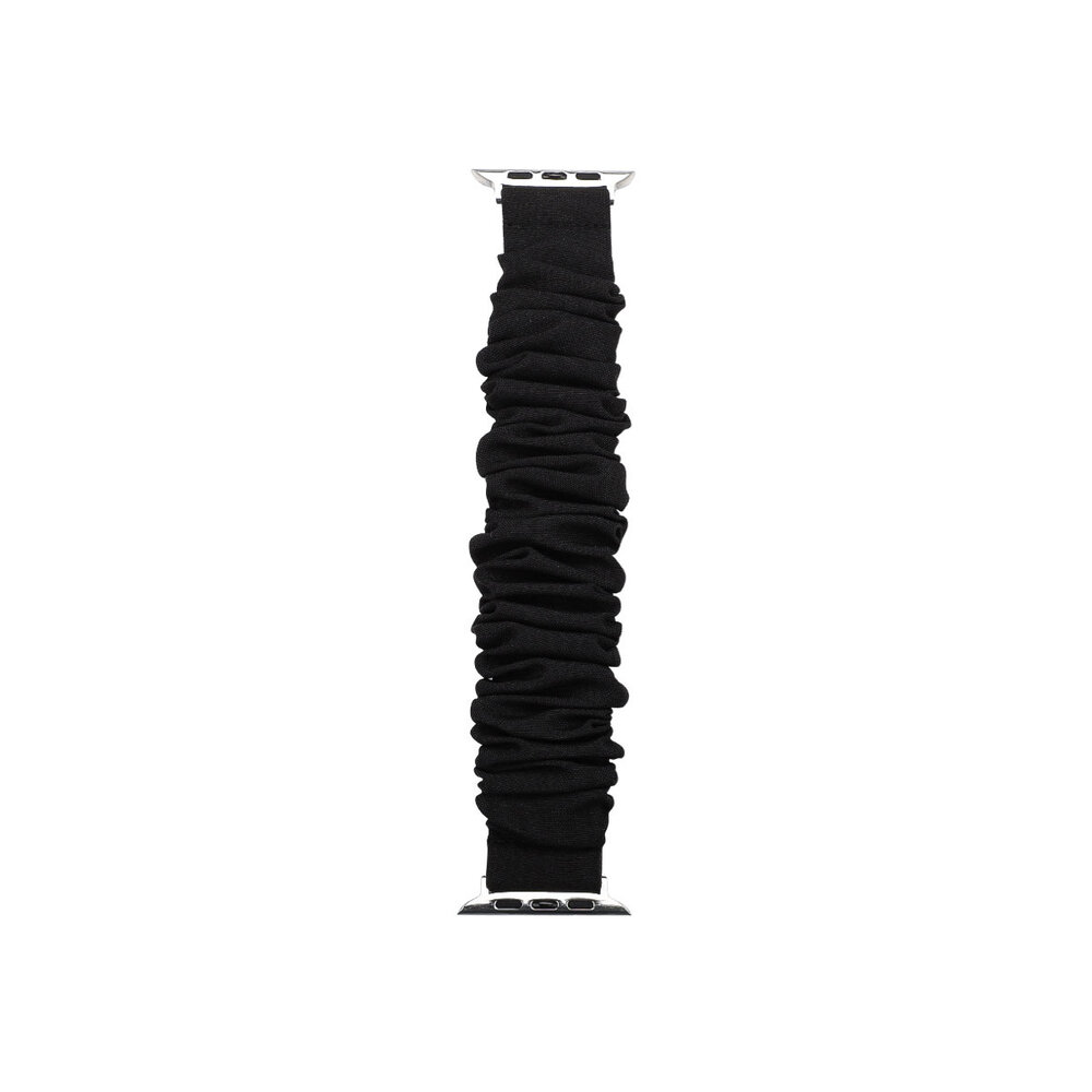 Strap-it® Strap-it Apple Watch Scrunchie Armband (Schwarz)