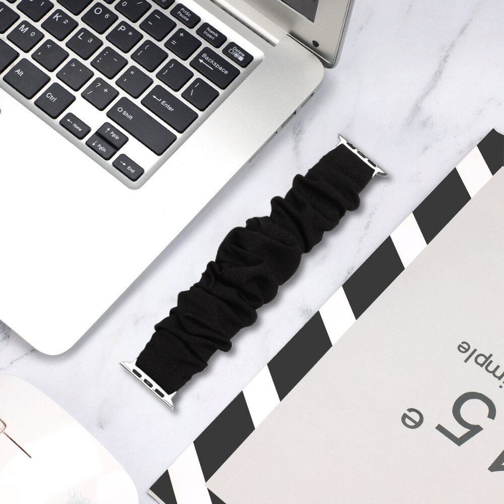 Strap-it® Strap-it Apple Watch Scrunchie Armband (Schwarz) Strap-it® Strap-it Apple Watch Scrunchie Armband (Schwarz)