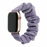 Strap-it® Apple Watch Scrunchie Armband (Glänzendes Lila)