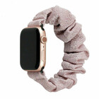 Strap-it® Strap-it Apple Watch Scrunchie Armband (Glänzendes Rosa)