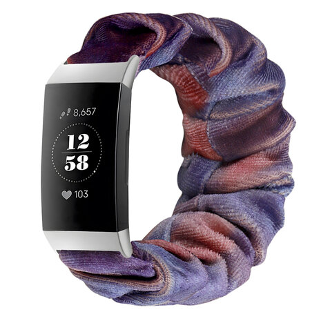 Strap-it® Strap-it Fitbit Charge 3 Scrunchie Armband (Blau/Rosa Mischung) Strap-it® Strap-it Fitbit Charge 3 Scrunchie Armband (Blau/Rosa Mischung)