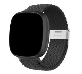 Strap-it® Fitbit Sense verstellbares geflochtenes Armband (Schwarz) Strap-it® Fitbit Sense verstellbares geflochtenes Armband (Schwarz)