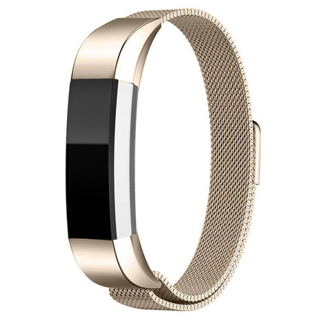 Strap-it® Strap-it Fitbit Alta / Alta HR Milanese Armband (Sekt)