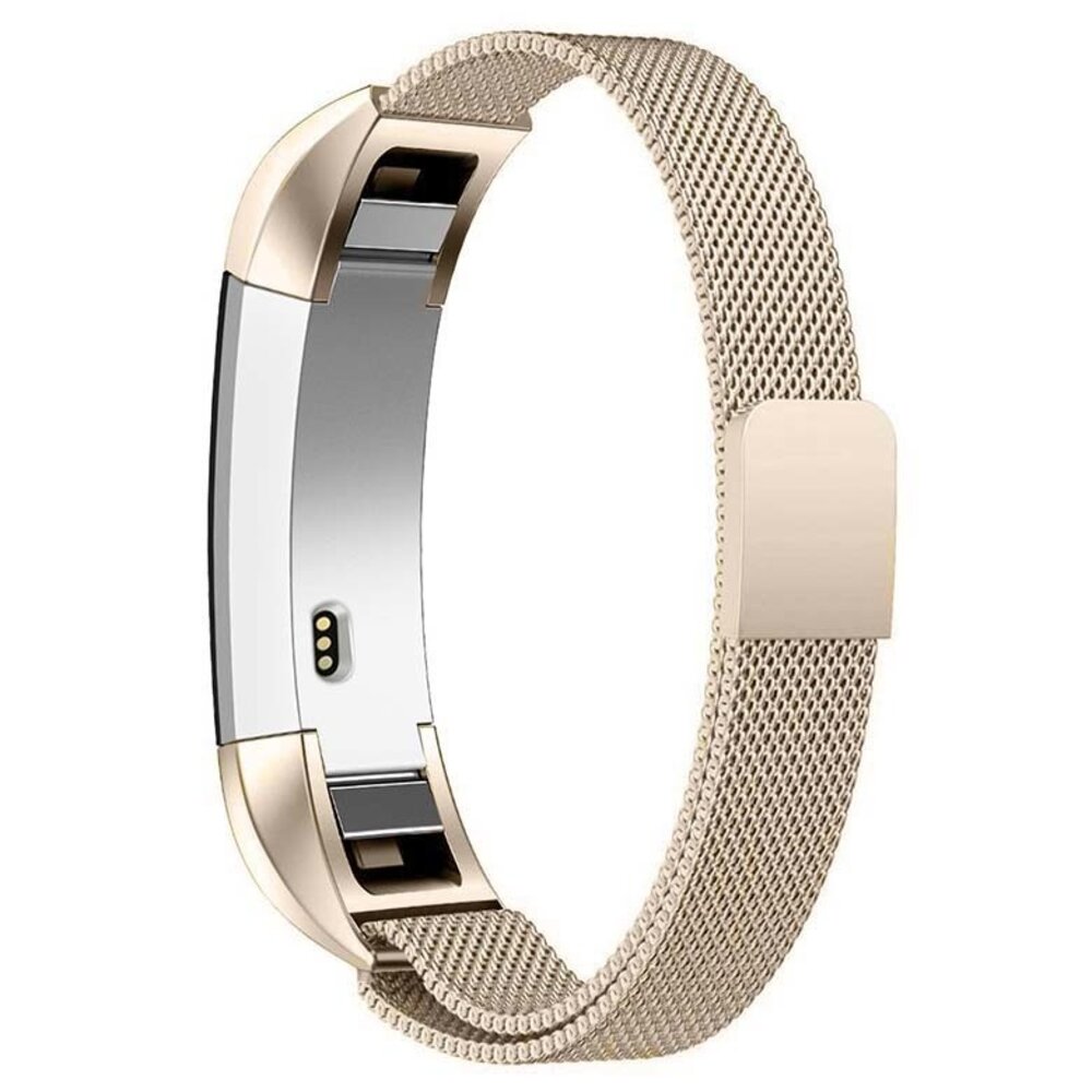Strap-it® Strap-it Fitbit Alta / Alta HR Milanese Armband (Sekt)