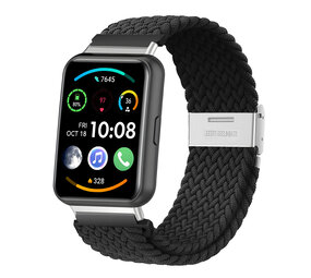 Strap-it® Huawei Watch Fit 2 geflochtenes Armband (Schwarz) Strap-it® Huawei Watch Fit 2 geflochtenes Armband (Schwarz)
