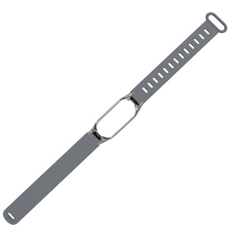 Strap-it® Strap-it Xiaomi Mi Band 7 TPU Armband mit Rahmen (Dunkelgrau) Strap-it® Strap-it Xiaomi Mi Band 7 TPU Armband mit Rahmen (Dunkelgrau)