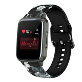 Strap-it® Grey Flower ID205L Armband