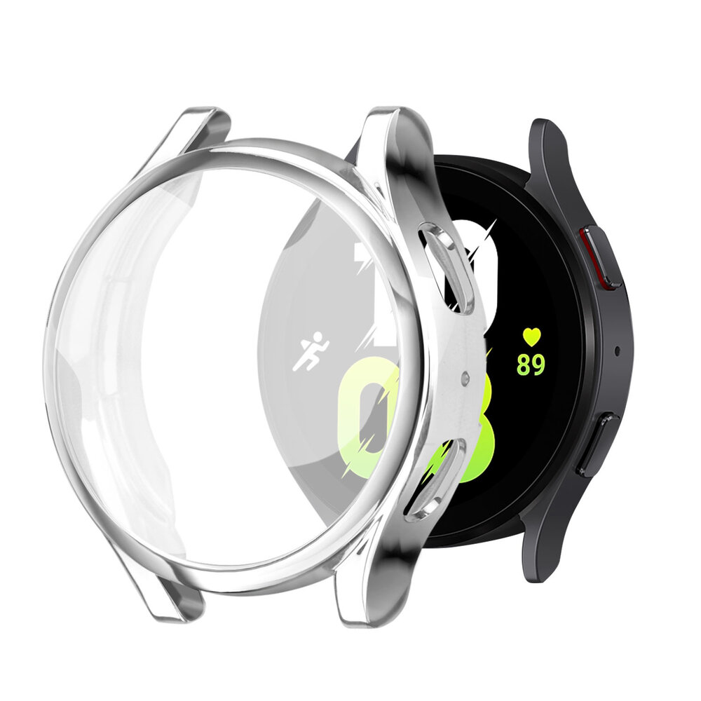 Strap-it® Strap-it Samsung Galaxy Watch 5 44mm TPU Hülle (Silber) Strap-it® Strap-it Samsung Galaxy Watch 5 44mm TPU Hülle (Silber)