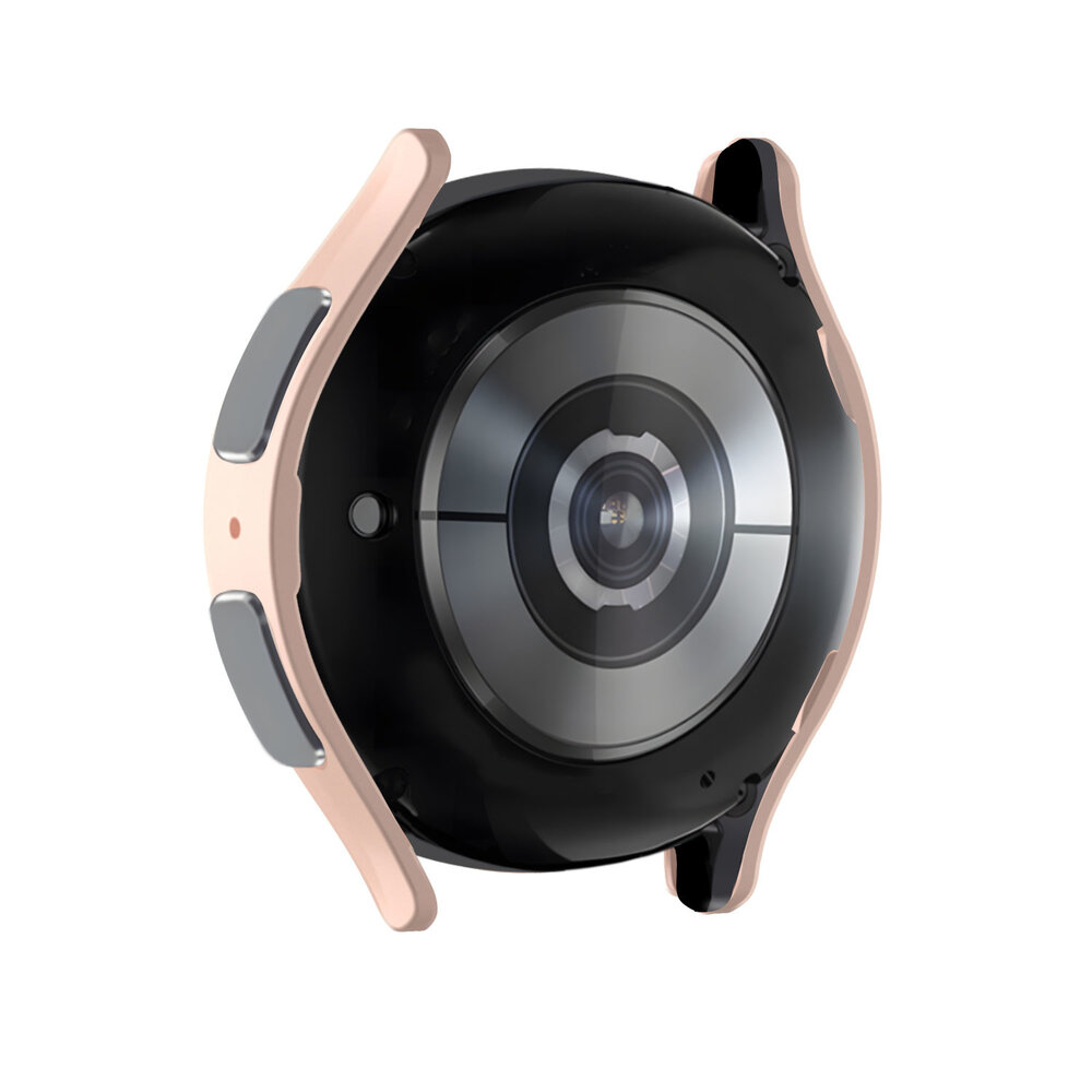 Strap-it® Strap-it Samsung Galaxy Watch 5 44mm Hartschalenhülle mit Glas (Rosa sand)
