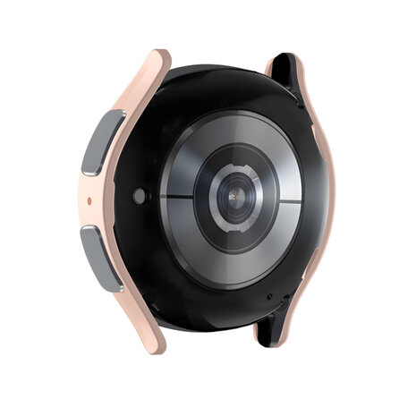 Strap-it® Strap-it Samsung Galaxy Watch 5 44mm Hartschalenhülle mit Glas (Rosa sand)