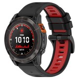 Strap-it® Garmin Fenix 7 Sportarmband mit Schnalle (Schwarz/rot) Strap-it® Garmin Fenix 7 Sportarmband mit Schnalle (Schwarz/rot)