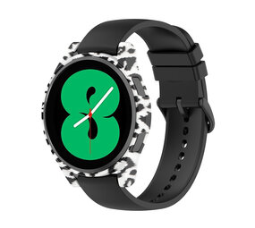 Strap-it® Samsung Galaxy Watch 4 - 40mm Hartschalenhülle (white leopard)