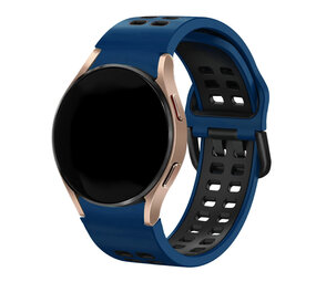 Strap-it® Samsung Galaxy Watch 5 40mm Sport 'Square' Armband (Dunkelblau/Schwarz) Strap-it® Samsung Galaxy Watch 5 40mm Sport 'Square' Armband (Dunkelblau/Schwarz)
