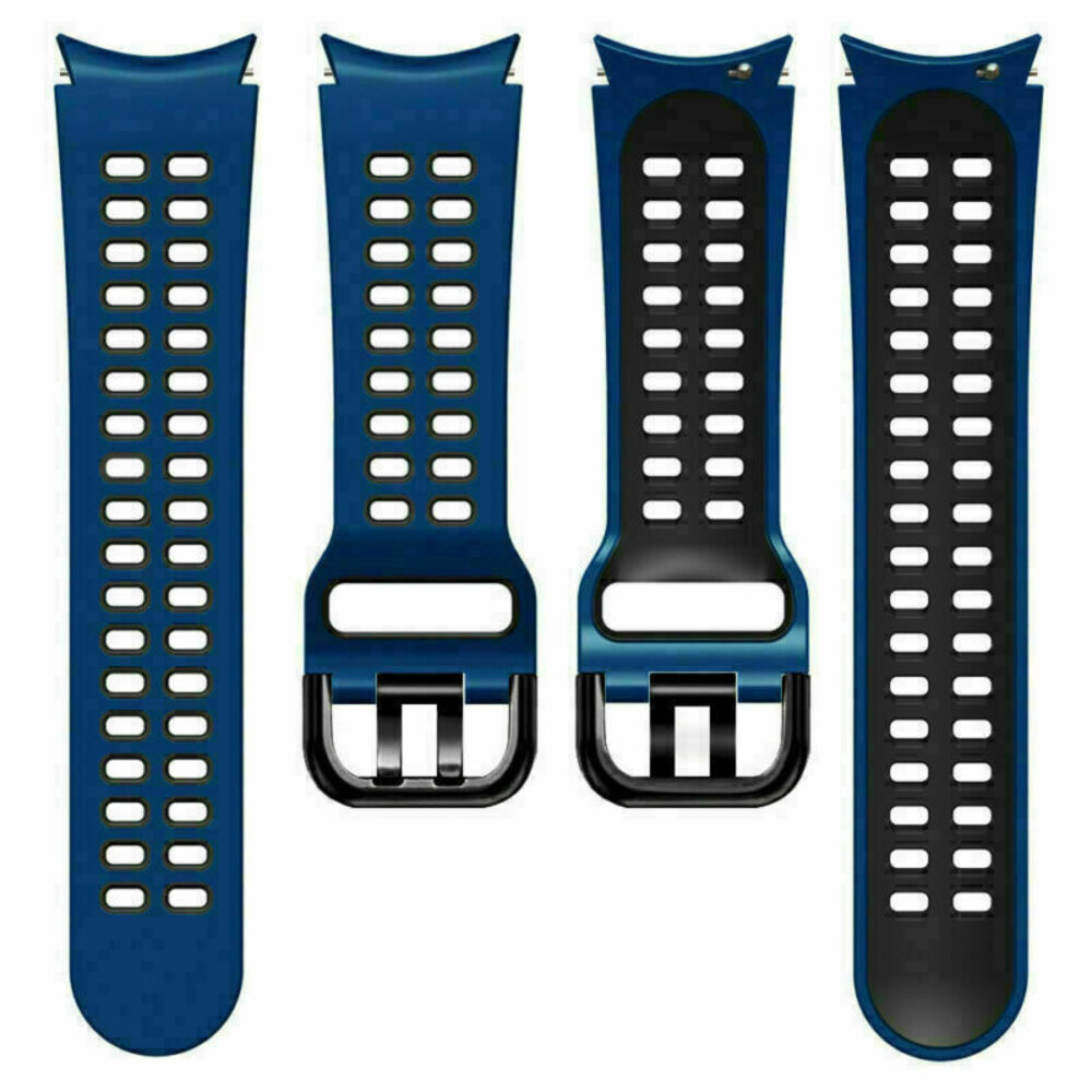 Strap-it® Strap-it Samsung Galaxy Watch 5 40mm Sport 'Square' Armband (Dunkelblau/Schwarz) Strap-it® Strap-it Samsung Galaxy Watch 5 40mm Sport 'Square' Armband (Dunkelblau/Schwarz)