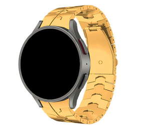 Strap-it® Samsung Galaxy Watch 5 44mm Stahl 'Iron' Armband (Gold) Strap-it® Samsung Galaxy Watch 5 44mm Stahl 'Iron' Armband (Gold)