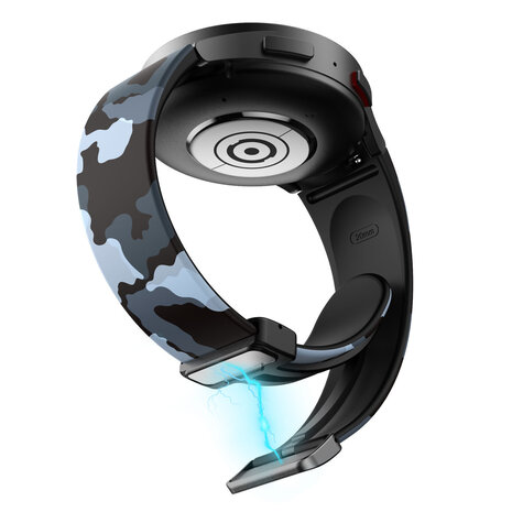 Strap-it® Strap-it Grey Camo Samsung Galaxy Watch 5 40mm magnetisches armband Strap-it® Strap-it Grey Camo Samsung Galaxy Watch 5 40mm magnetisches armband