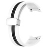 Strap-it® Strap-it Samsung Galaxy Watch 4 Classic 42mm Magnetisches Sportband (Weiß/Schwarz) Strap-it® Strap-it Samsung Galaxy Watch 4 Classic 42mm Magnetisches Sportband (Weiß/Schwarz)