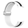 Strap-it® Strap-it Samsung Galaxy Watch 4 Classic 42mm Magnetisches Sportband (Weiß/Schwarz) Strap-it® Strap-it Samsung Galaxy Watch 4 Classic 42mm Magnetisches Sportband (Weiß/Schwarz)