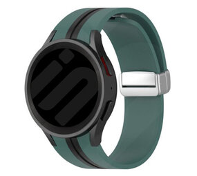 Strap-it® Samsung Galaxy Watch 4 Classic 42mm Magnetisches Sportband (Grün/Schwarz) Strap-it® Samsung Galaxy Watch 4 Classic 42mm Magnetisches Sportband (Grün/Schwarz)