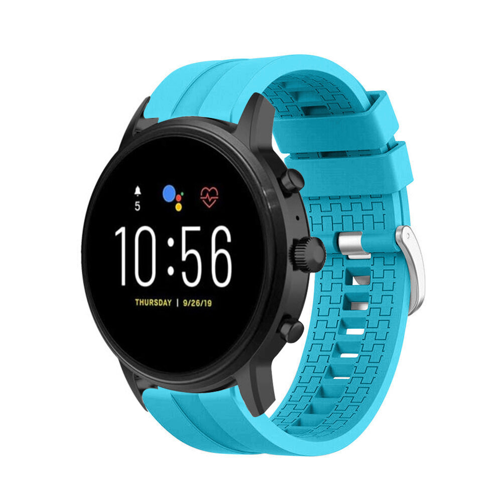 Strap-it® Strap-it Fossil Gen 5 'Extreme' Silikonarmband (Hellblau)