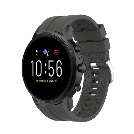 Strap-it® Strap-it Fossil Gen 5 'Extreme' Silikonarmband (Dunkelgrau)
