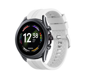 Strap-it® Fossil Gen 6 44mm 'Extreme' Silikonarmband (Weiß) Strap-it® Fossil Gen 6 44mm 'Extreme' Silikonarmband (Weiß)