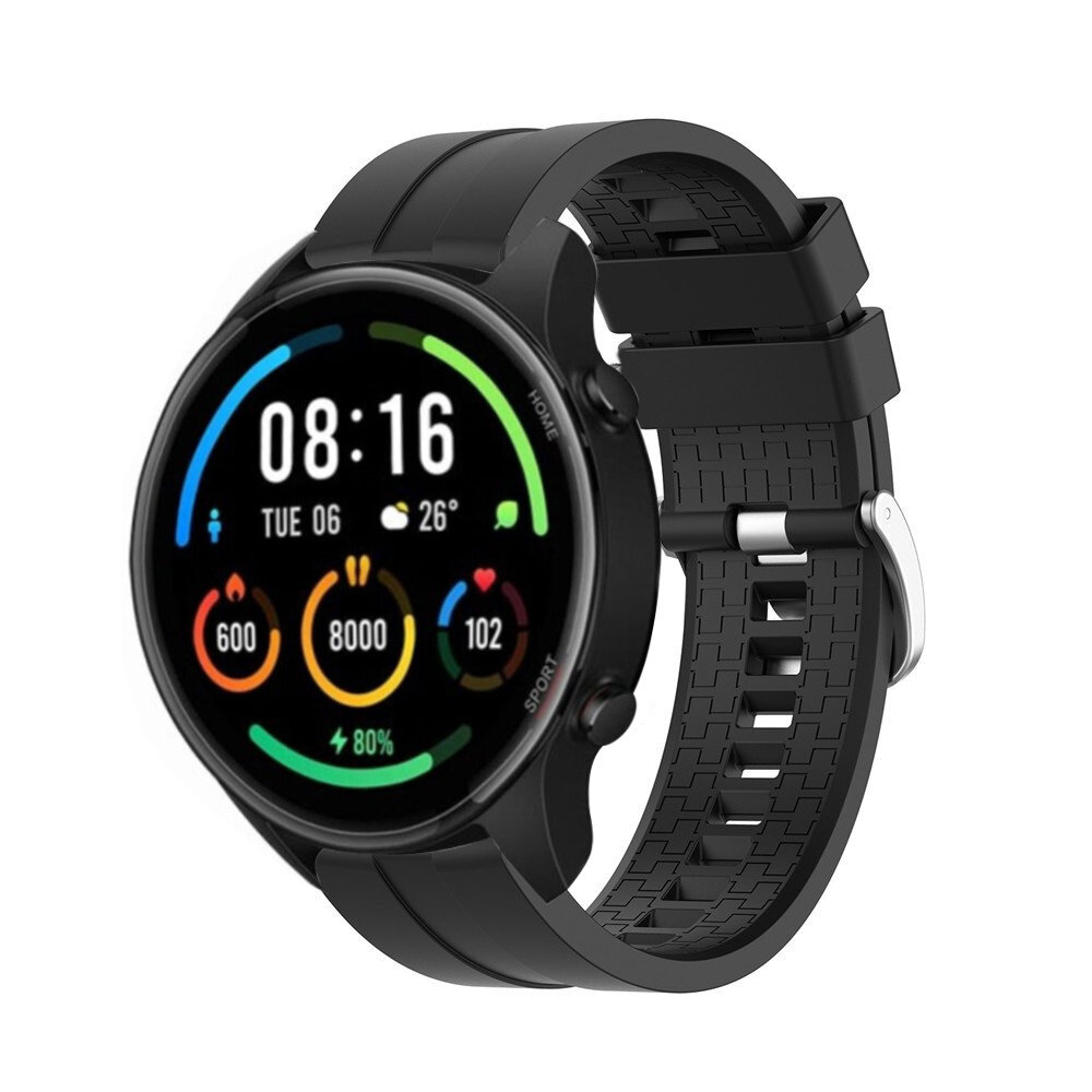 Strap-it® Strap-it Xiaomi Mi Watch 'Extreme' Silikonarmband (Schwarz)