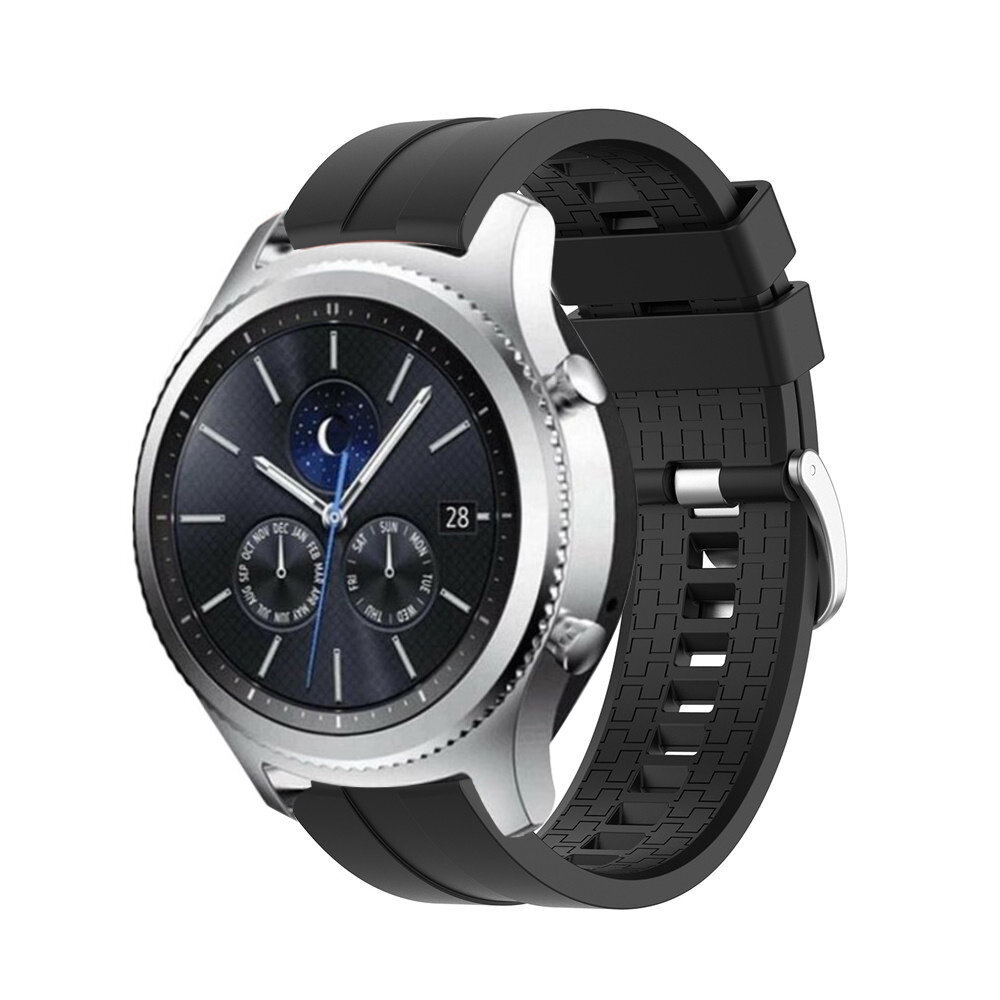 Strap-it® Strap-it Samsung Gear S3 'Extreme' Silikonarmband (Schwarz)