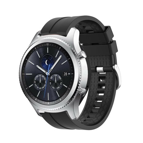 Strap-it® Strap-it Samsung Gear S3 'Extreme' Silikonarmband (Schwarz)