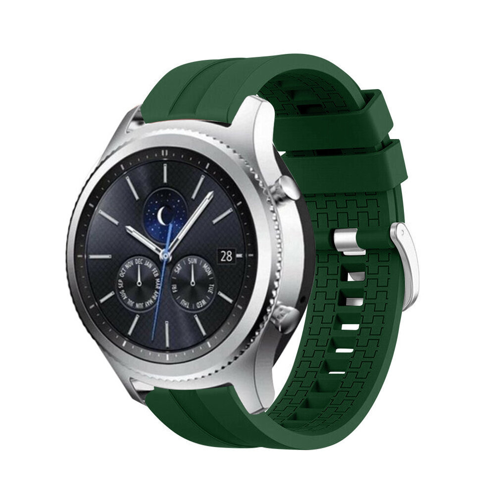 Strap-it® Strap-it Samsung Gear S3 'Extreme' Silikonarmband (Armeegrün)