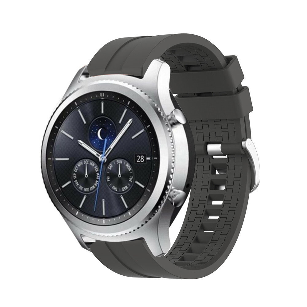 Strap-it® Strap-it Samsung Gear S3 'Extreme' Silikonarmband (Dunkelgrau)