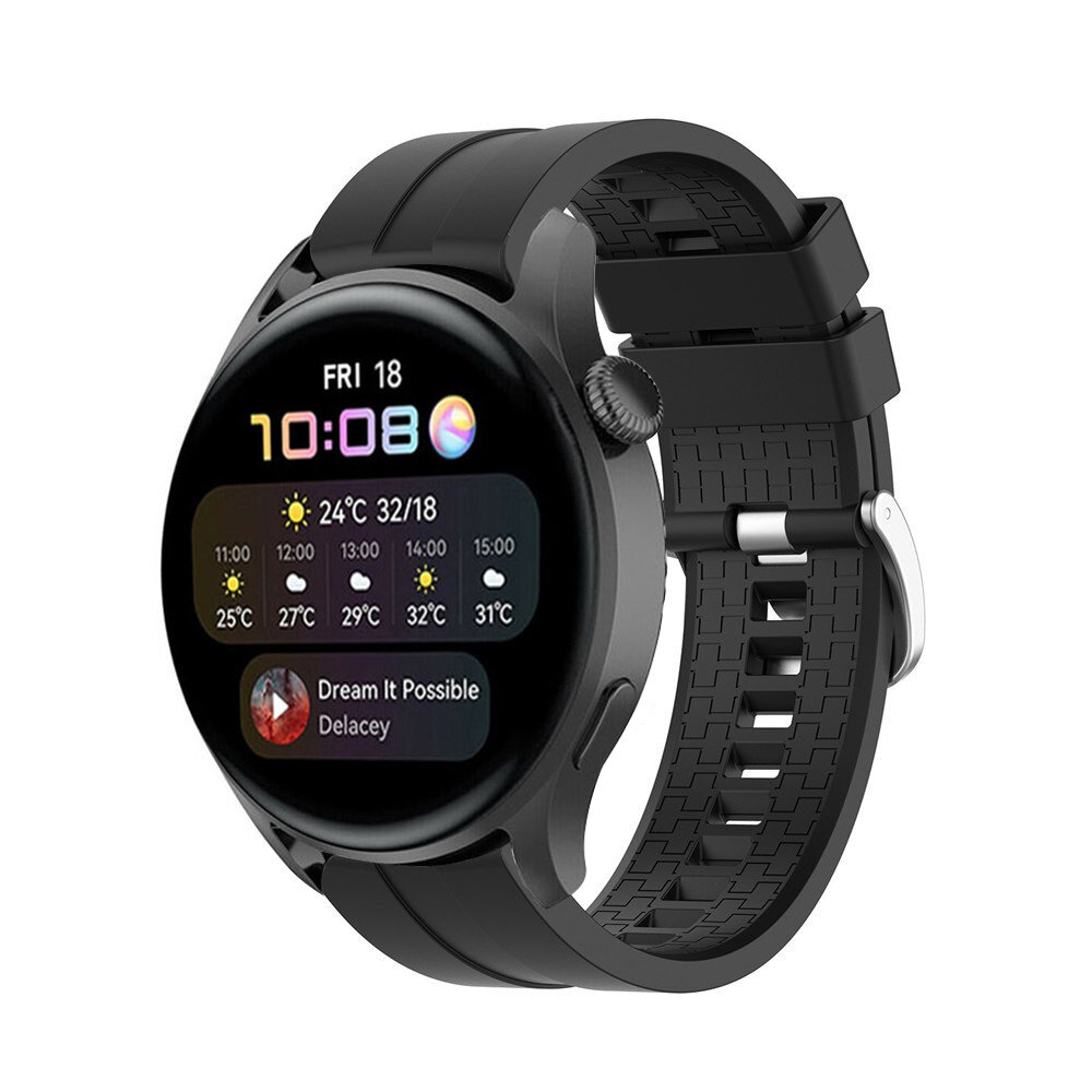 Strap-it® Strap-it Huawei Watch 3 (Pro) 'Extreme' Silikonarmband (Schwarz)