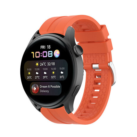 Strap-it® Strap-it Huawei Watch 3 (Pro) 'Extreme' Silikonarmband (Orange) Strap-it® Strap-it Huawei Watch 3 (Pro) 'Extreme' Silikonarmband (Orange)