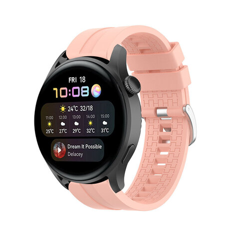Strap-it® Strap-it Huawei Watch 3 (Pro) 'Extreme' Silikonarmband (Rosa)