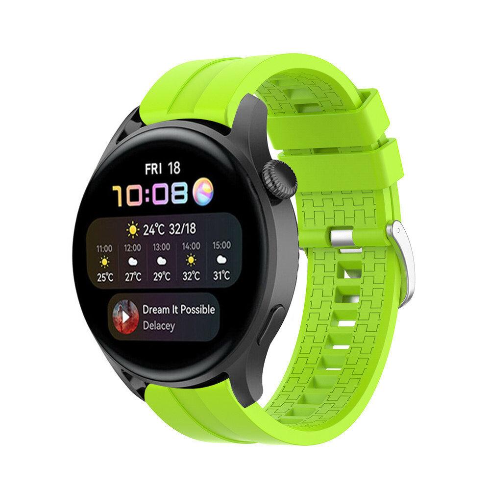 Strap-it® Strap-it Huawei Watch 3 (Pro) 'Extreme' Silikonarmband (Lime)