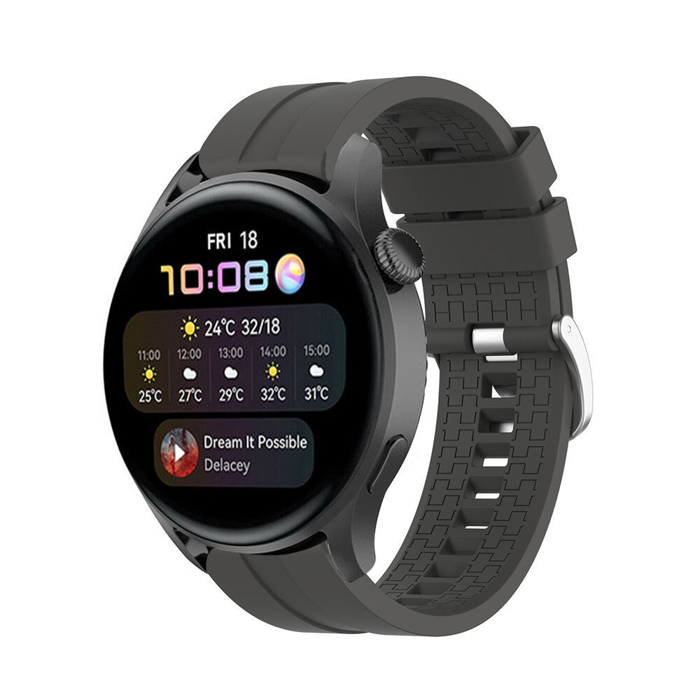 Strap-it® Strap-it Huawei Watch 3 (Pro) 'Extreme' Silikonarmband (Dunkelgrau)