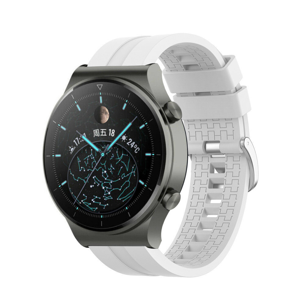 Strap-it® Strap-it Huawei Watch GT 2 Pro 'Extreme' Silikonarmband (Weiß)
