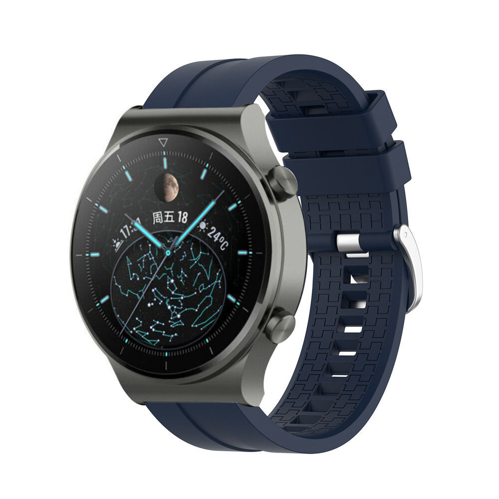 Strap-it® Strap-it Huawei Watch GT 2 Pro 'Extreme' Silikonarmband (Dunkelblau)