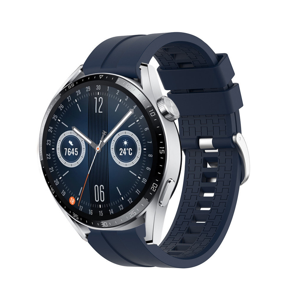 Strap-it® Strap-it Huawei Watch GT 3 46mm 'Extreme' Silikonarmband (Dunkelblau)