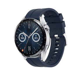 Strap-it® Huawei Watch GT 3 46mm 'Extreme' Silikonarmband (Dunkelblau) Strap-it® Huawei Watch GT 3 46mm 'Extreme' Silikonarmband (Dunkelblau)