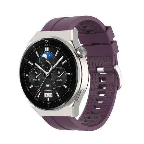Strap-it® Strap-it Huawei Watch GT 3 Pro 46mm 'Extreme' Silikonarmband (Violet)