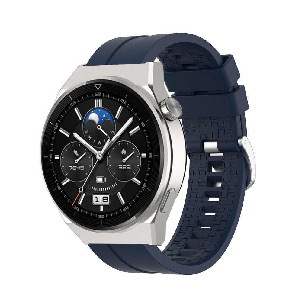 Strap-it® Strap-it Huawei Watch GT 3 Pro 46mm 'Extreme' Silikonarmband (Dunkelblau)
