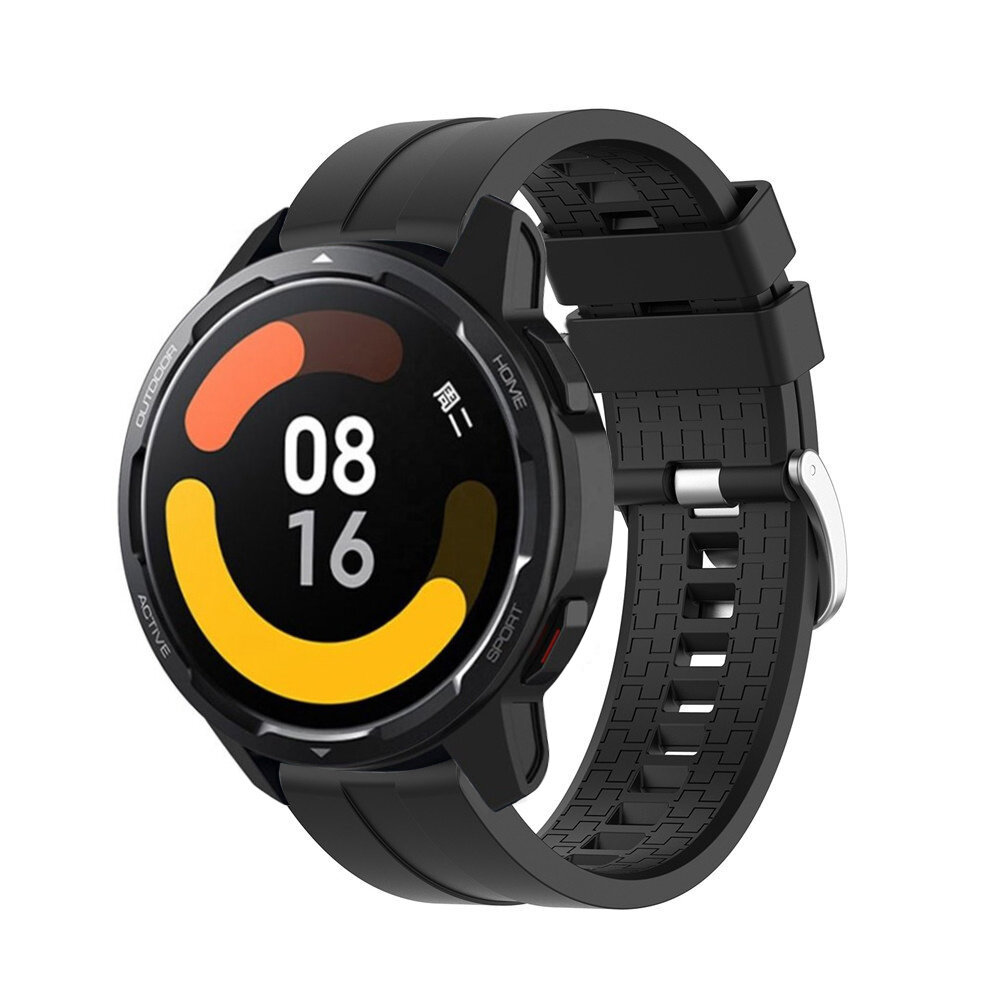 Strap-it® Strap-it Xiaomi Watch S1 'Extreme' Silikonarmband (Schwarz)