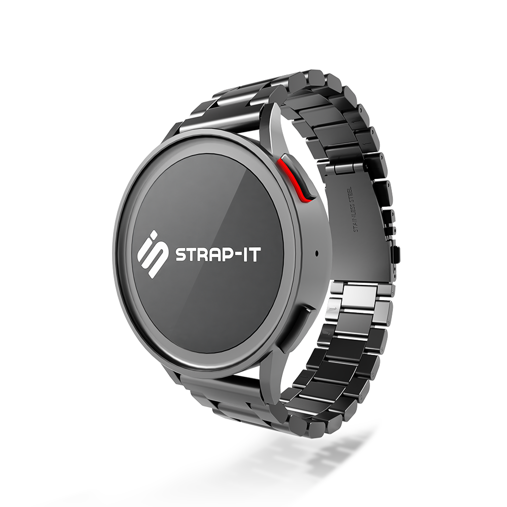 Strap-it® Strap-it Huawei Watch GT 2 Pro Stahlarmband (Dunkelgrau)