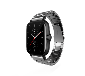 Strap-it® Xiaomi Amazfit Bip Stahlarmband (Dunkelgrau) Strap-it® Xiaomi Amazfit Bip Stahlarmband (Dunkelgrau)