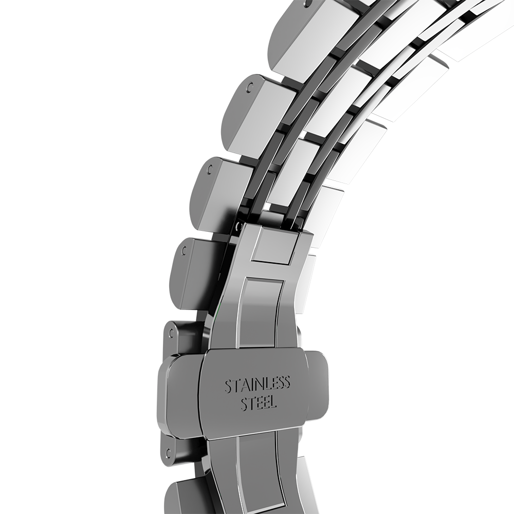Strap-it© Strap-it Huawei Watch GT Runner Duo Gliederarmband (Silber/Schwarz) Strap-it© Strap-it Huawei Watch GT Runner Duo Gliederarmband (Silber/Schwarz)
