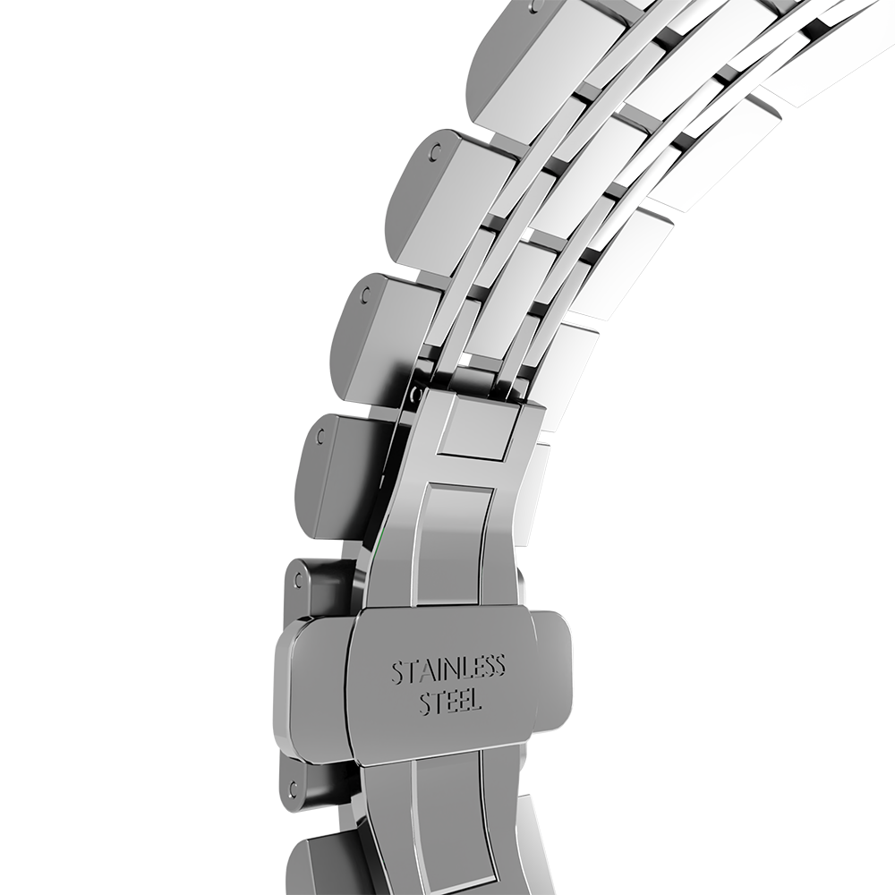Strap-it© Strap-it OnePlus Watch Duo Gliederarmband (Silber) Strap-it© Strap-it OnePlus Watch Duo Gliederarmband (Silber)