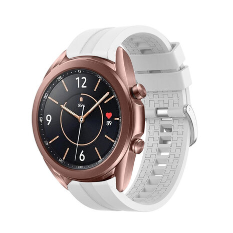 Strap-it® Strap-it Samsung Galaxy Watch 3 41mm 'Extreme' Silikonarmband (Weiß)